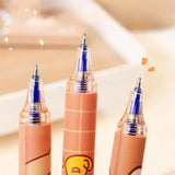 Capybara Erasable Pens 6pcs Refillable Ink Gel Pen Smudge-Free Cute Animal School Supplies for Students Office Stationery Gifts