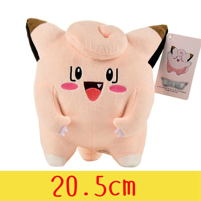Peluche de Pokémon de alta calidad con etiqueta, dibujo animado de Pikachu, Charmander, Squirtle, Bulbasaur, muñeco de peluche, regalo para niños.