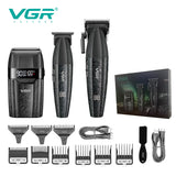 VGR Hair Trimmer Professional Hair Clippers Adjustable Hair Cutting Machine 9000 RPM Cordless Clippers and Trimmers Set V-640 S3