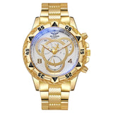 Reloj de cuarzo de acero inoxidable para hombre, elegante y hermoso, como regalo de cumpleaños para novio. 