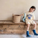 2pcs Summer Baby Clothes Set Children Boy Girl Cartoon Bear T-shirts and Shorts Suit Kid Casual Top Bottom Outfits Tracksuits