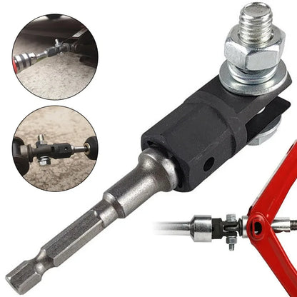 Adaptador de gato de tijera de 1/2 pulgada, adaptador de acero al cromo vanadio, llave inglesa, herramienta para taladro de gato automotriz, adaptadores para taladros de impacto, enchufe