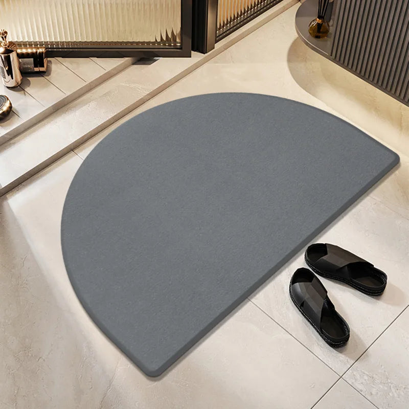 Alfombra de piedra de diatomeas, absorbente, antideslizante, de secado rápido, para ducha.