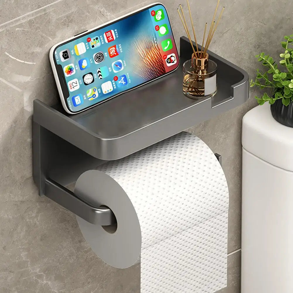 Portarrollos de papel higiénico de pared, de plástico grueso y resistente al óxido, para baño y cocina.