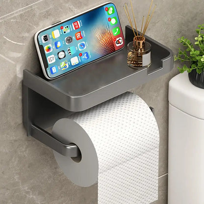 Portarrollos de papel higiénico de pared, de plástico grueso y resistente al óxido, para baño y cocina.