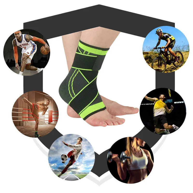 Ankle Protector Sports Gym Accessories Men Women Sports Wrap Compression Basketball Ankle Support Running Knitted Ankle Brace