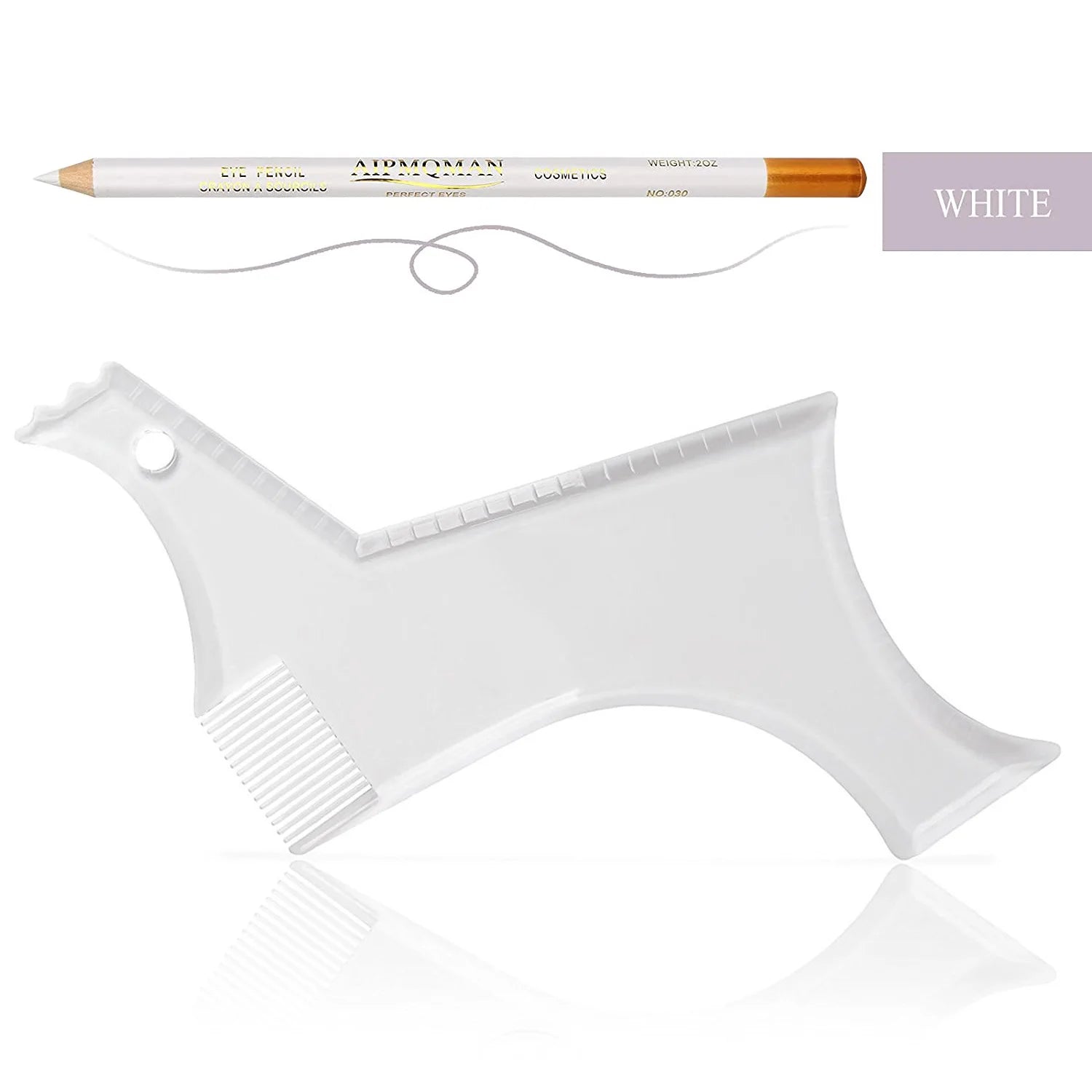 Men Beard Styling Template Stencil Beard Comb Fits All-In-One Beard Shaping Tool Barber Supplies Professional Beard Accessories