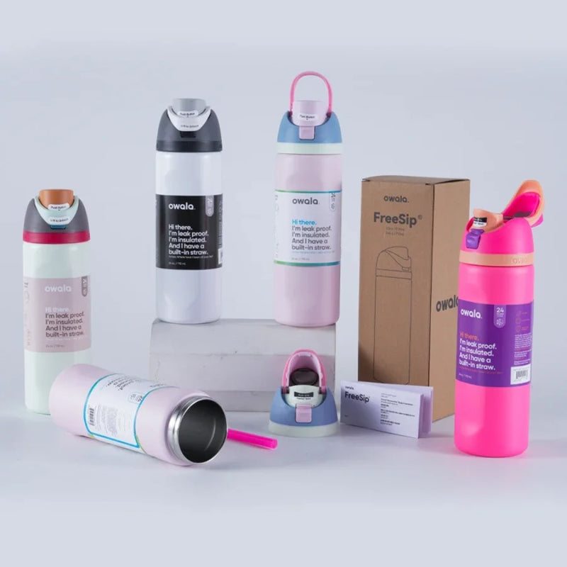 2024 New Owala Insulated Stainless Steel Water Bottle with Straw, BPA-Free Sports Water Bottle, Great for Travel, 24Oz/32 Oz,304