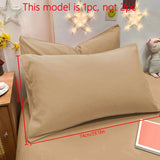 1 Piece Of Matte Solid Color Pillowcase, Bedroom Pocket Sealed Soft Pillowcase, Bedding