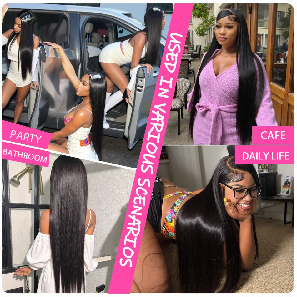 Peruca lace frontal cabelo humano liso hd - Densidade 250%
