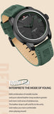 NAVIFORCE Popular Male Wristwatch Military Sports Shockproof Waterproof Leather Watch Men Fashion Casual Clock Relogio Masculino