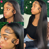 HD Lace Frontal Wig 13x6 13x4 Lace Front Wig Human Hair 30 Inch Bone Straight Transparent Lace Human Hair Wigs 4x4 HD Closure Wig