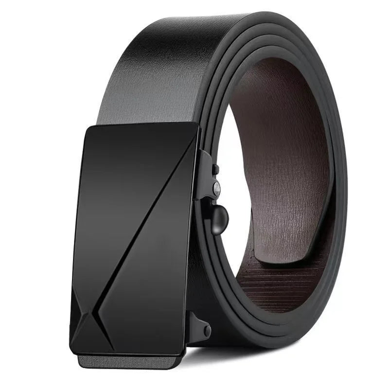 Cinturones de marca famosa para hombre, cinturones de cuero genuino de lujo de calidad, correa de metal con hebilla automática.