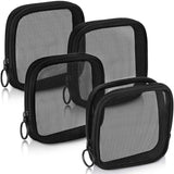 Transparent Mini Cosmetic Bag Small Travel Black Mesh Simple Makeup Bags Girl Storage Toiletry Wash Lipstick Cases