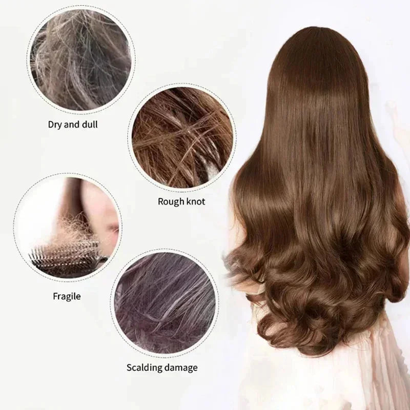 Cápsula de vitaminas para el cabello Aceite de queratina Restauración rápida Cuidado del cabello suave y brillante Nutrir Reparar el cabello dañado Tratamiento para la división Producto