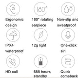 Xiaomi X23 Bluetooth Earphone True Wireless Earbuds EarHook Stereo Sound Headset Waterproof Headset Built-in Mic Gaming Headset