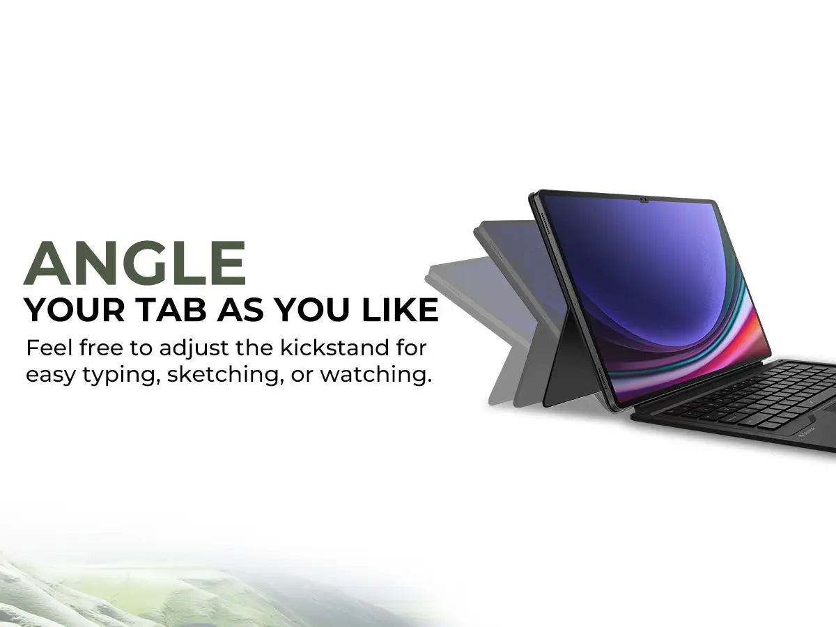 Keyboard Magnetic Detachable Book Cover Style Keyboard Multi-Touch Trackpad Wireless Keyboard For Samsung Galaxy Tab S9 Ultra