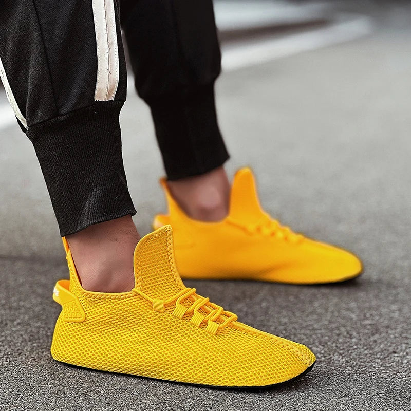 MAEDEF Mens Casual Shoes High Quality Lightweight Running Shoes Man Sneakers Lace Up Flats Shoes Male Outdoor Sports Tennis Shoe