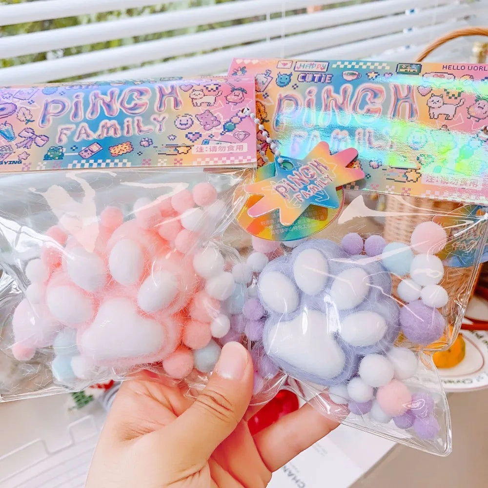Juguete de gato de poliuretano para apretar, para niños, antiestrés, descompresión, regalo mochi 