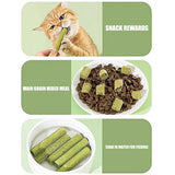 Cat Grass Teething Stick 5Pcs/bag Freeze-dried Cat Dog Snacks Stress Relief Cat Food For Small Medium Large Cats