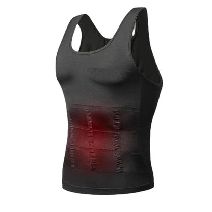 Men Slimming Elastic Body Shapewear Vest Tight Skinny Shirt Fitness Waist Compression Control Abdomen Breathable Sport Vest