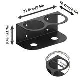 Aerosol Spray Can Holder with Paper Towel Rack - Wall-Mounted 5 Can Organizer for Garage, Workshop, Kitchen & Home Storage