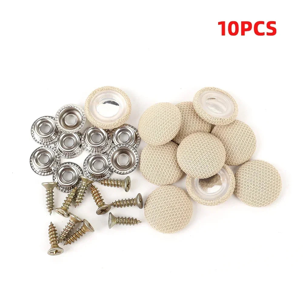 Car Interior Roof Buckles Headliner Ceiling Cloth Fixing Screw Care Fabric Buckle Rivets Retainer Cap Repair Automotive Part