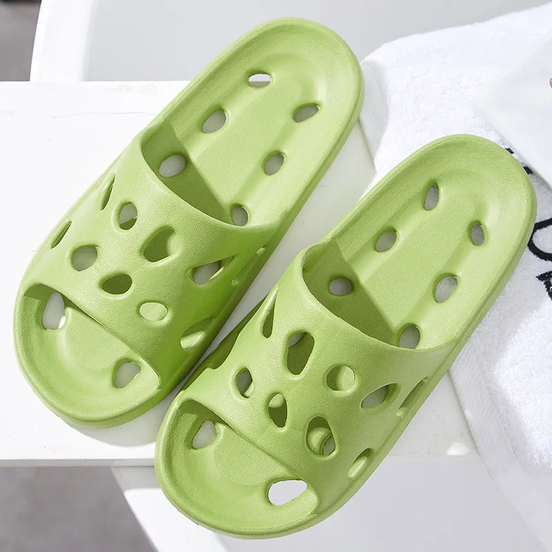 Summer Fashion Slippers Women's Shoes Cloud Slippers For Men Home Flat Sandals Massage Flip Flops Couples Bathroom Indoor Slides