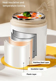 Fiambrera eléctrica portátil con calefacción USB de 600 ml, para picnic, leche, bebidas, calentador de alimentos, de acero inoxidable, 5 V, 12 V y 24 V.