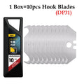 Deli 10pcs/box Knife Blade 9mm 18mm SK5 Metal Blades for Home School Supplies Art Craft Paper Box Cutting Utility Knife Tool