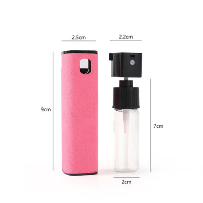 Microfiber Cloth Screen Cleaner Touchscreen Mist Cleaner All in One Spray Bottle Wipe Cleaner Fingerprint-Proof Cleaning Tool