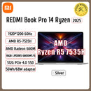 Xiaomi Laptop REDMI Book 14 2025 R5-7535H/R7-7735H 16G 512G SSD Thin Notebook Game Office Design Laptop