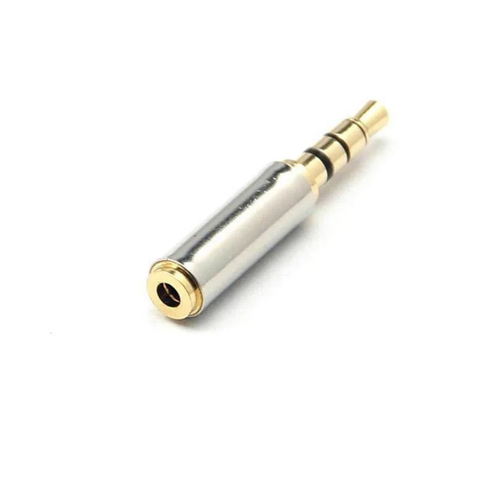 Conector Plug and Play de 3,5 mm, interfaz de 2,5 mm, conversión de audio para auriculares, conector pequeño a grande, proceso de chapado en oro, fácil de usar.