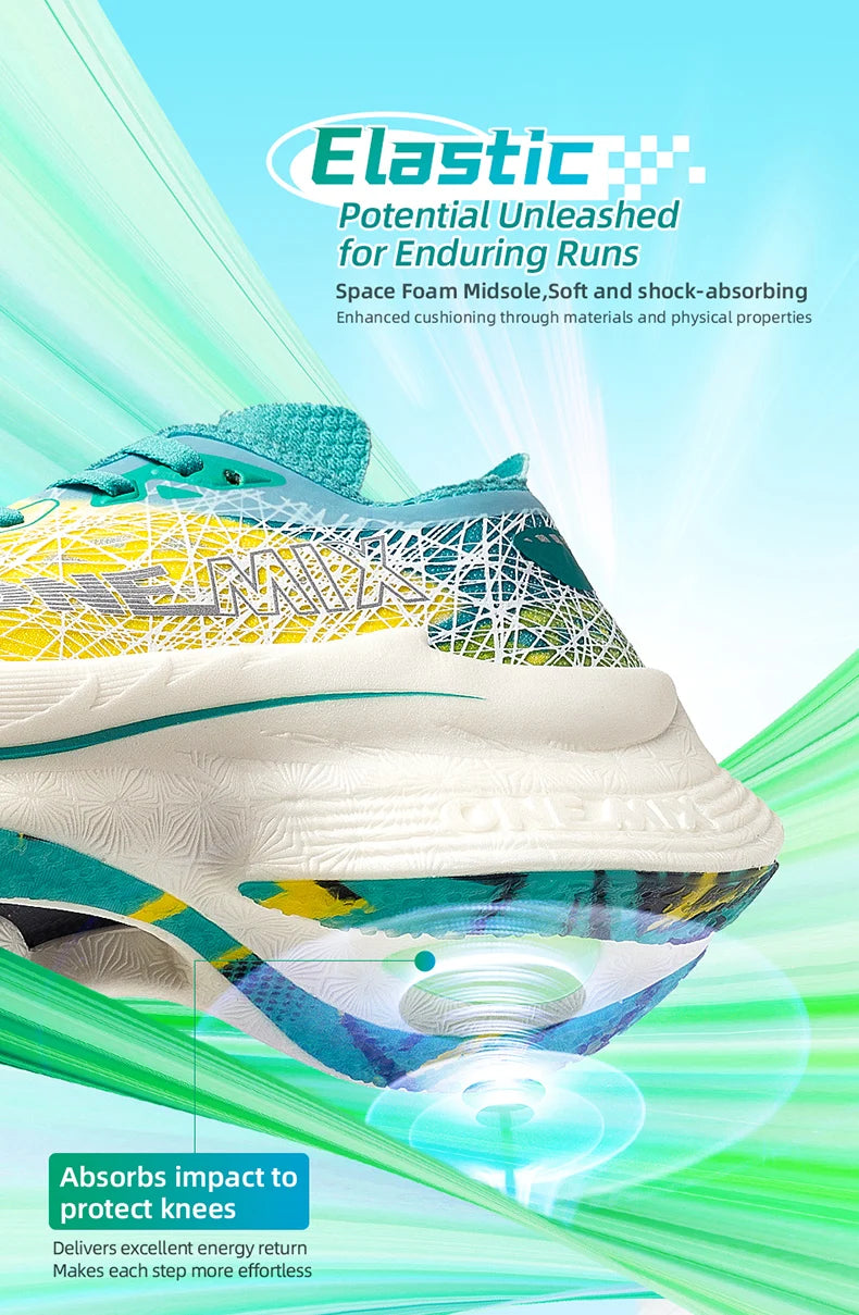 ONEMIX 2025 Marathon Carbon Plate Running Shoes Shock Absorption Ultra-light Sports Rebound Technology Outdoor Men Sneakes