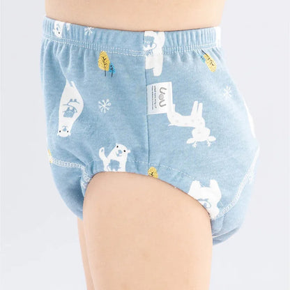 6 Layer Waterproof Reusable Cotton Baby Training Pants Infant Shorts Underwear Cloth Baby Diaper Nappies Panties Nappy Changing