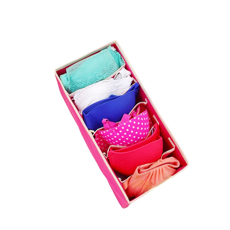 Organizador para ropa interior, calcetines, sujetadores, pantalones, bufandas, corbatas, caja de almacenamiento, organizador de cajones para armario, estuche plegable para organizador de ropa interior.