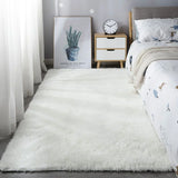 Shaggy Area Gray Rug For Living Room Super Soft Long Pile Bedroom Carpet Non-Slip Children's Home Decor Fluffy Bedside Floor Mat