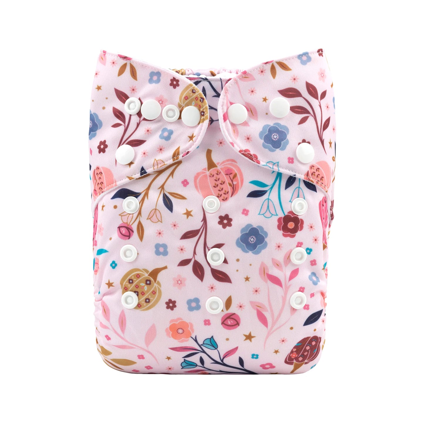 Pañal de tela reutilizable ALVABABY para bebé, lavable, de 3 a 15 kg, con 1 inserto de microfibra.