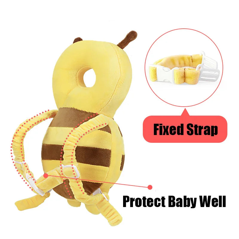 Baby Protect Pillow Learn Walk Head Protector Cushion Anti Fall Backward Cap Carry Cartoon Kids Safe Bibi