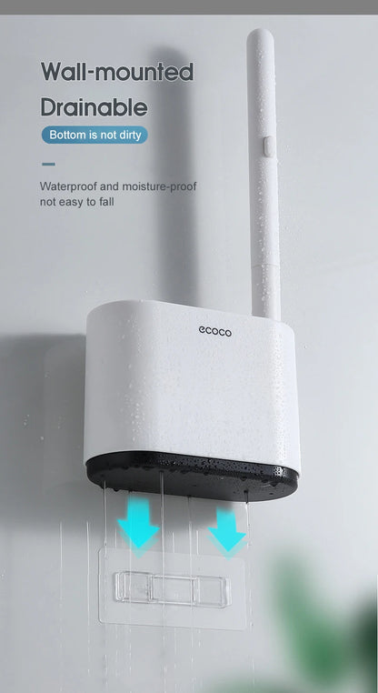 IZEFS Disposable Toilet Brush With Cleaning Liquid Wall-Mounted Cleaning Tool For Bathroom Replacement Brush Head Wc Accessories