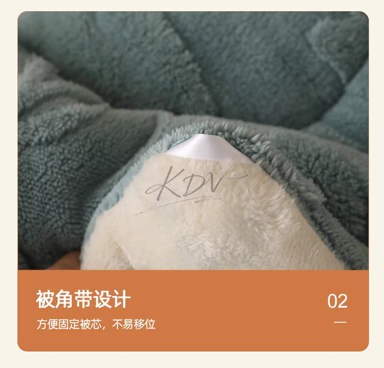 Thick Warm Imitation Lambswool Winter Blanket for Bed, Soft Jacquard Coral Fleece Quilt, Double-Sided Plush Weighted Blanket 5kg