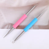 1PC Acne Clip Set Cell Clip Acne Needle Squeezing Blackhead Pressing Rod Cleaning Facial Stainless Steel Beauty Tool