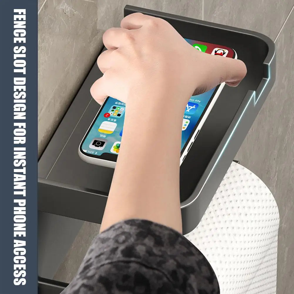 Portarrollos de papel higiénico de pared, de plástico grueso y resistente al óxido, para baño y cocina.