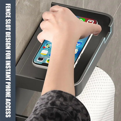 Portarrollos de papel higiénico de pared, de plástico grueso y resistente al óxido, para baño y cocina.