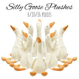 6/16PCS One Silly Goose Party Favors Stuffed Animal Plush Toy Baby Shower Birthday Party Gifts (Size:25CM)