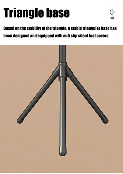 2025New Standing Coat Rack Hook Household Clothes Hanger Floor Standing Bedroom Clothing Storage Rack Save Space Clothing Racks