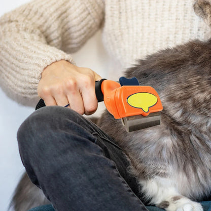 Peines para quitar el pelo de mascotas y gatos, cepillos de aseo para perros y gatos, peines de masaje para la caída del pelo, cepillo de limpieza y desenredado para recortar el pelo de mascotas.