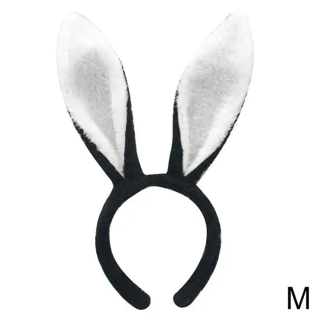 Diadema con orejas de conejo para fiesta de Pascua, accesorio para fotomatón, decoración de fiesta de Pascua, accesorios de disfraz