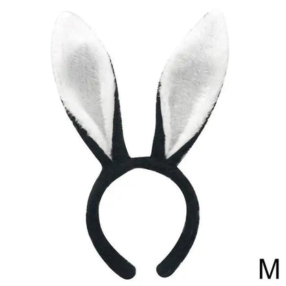 Diadema con orejas de conejo para fiesta de Pascua, accesorio para fotomatón, decoración de fiesta de Pascua, accesorios de disfraz