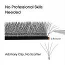 Fadvan luz 5d w em forma de 0.07mm d extensões de cílios curvados gradiente falso vison cílios pré-fabricados volume fãs cílios